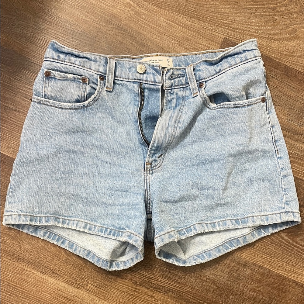 Abercrombie & Fitch Light Blue Jean Shorts